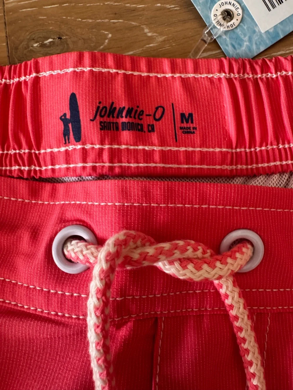 johnnie-O Swim Surf Shorts Trunks Solito in Malibu Red